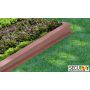Bordure de pelouse en caoutchouc 100x10x3,6cm rouge SecuPlay