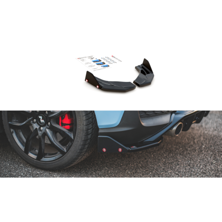 Lames Latérales de Pare-Chocs Arrières V.7 + Ailerons Hyundai I30 N Mk3 Hatchback