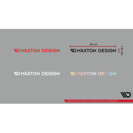 Autocollant inscription Logo 20x1,5 cm Maxton Design 04